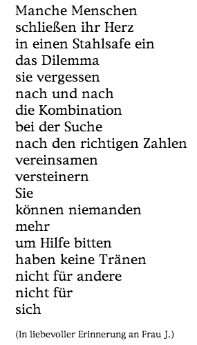 Aus besonderem Anlaß ab Mitte Februar 2008